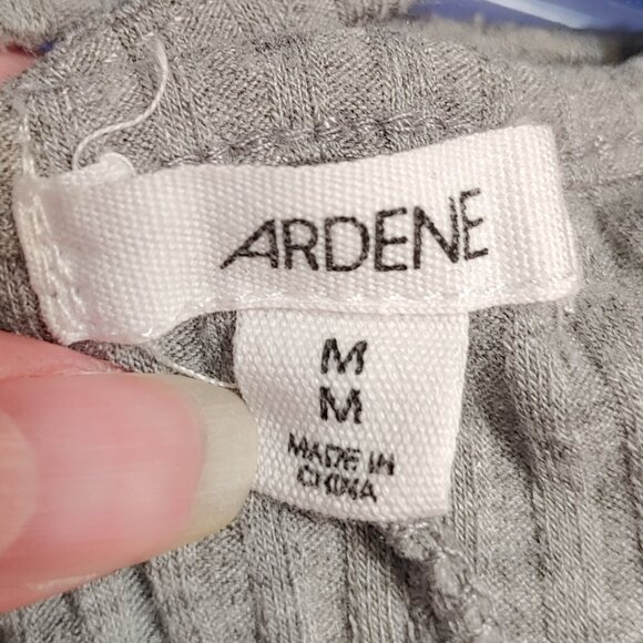 Grey Ribbed Cropped Jumpsuit - Picture 4 of 4